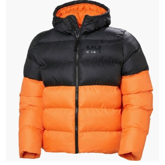 Helly Hansen Active Puffy Jacket Size Large Men's NWT Poppy Orange/Black $300 - Picture 1 of 14